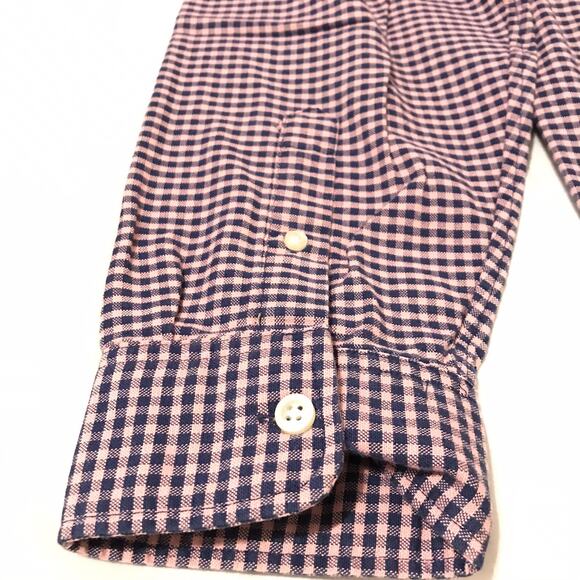 Gap long sleeve Shirt XL Button Front red black Checked Cotton Blend Casual. - Picture 6 of 6